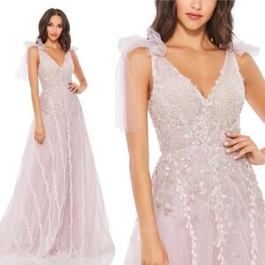 Mac Duggal Lavender Maxi Dress